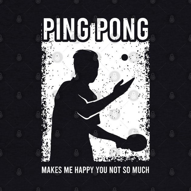 Ping Pong Design Table Tennis Gift for a Lover of Ping Pong by AlleyField